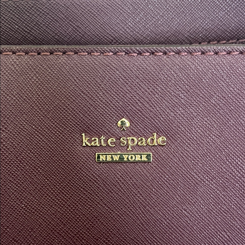 Kate Spade Purple Leather Tote Bag - Picture 2 of 8